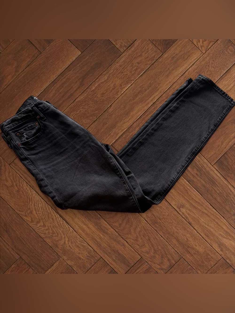 Abercrombie & Fitch Jeans Mens 32x34 Black A&F Vintage Stretch Straight Denim